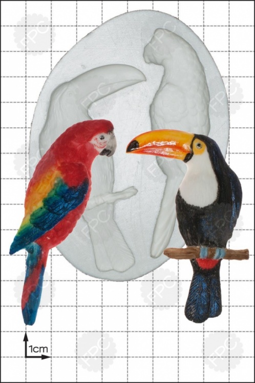 'Parrot & Toucan' Silicone Mould